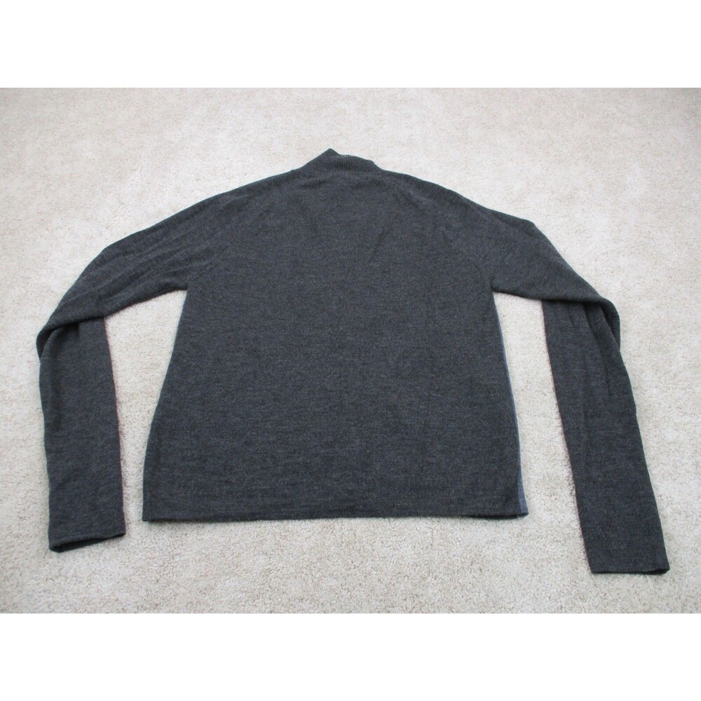 Patagonia Sweater Mens Small S Gray Knit Wool Full Zip - Picture 5 of 11